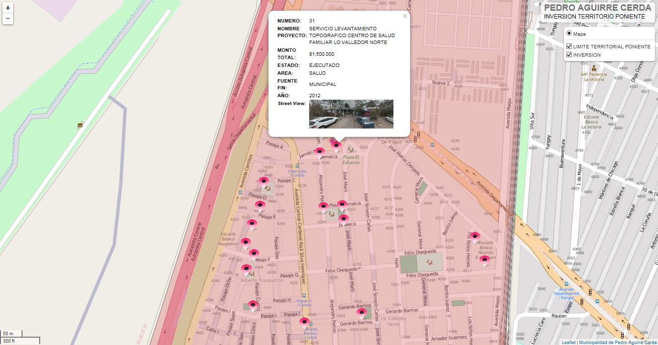 SERVICIO LEVANTAMIENTO TOPOGRAFICO CENTRO DE SALUD FAMILIAR LO VALLEDOR NORTE