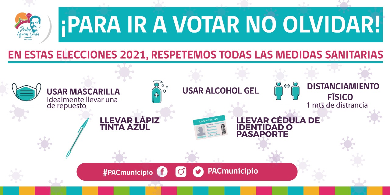 Cuidados para ir a Votar